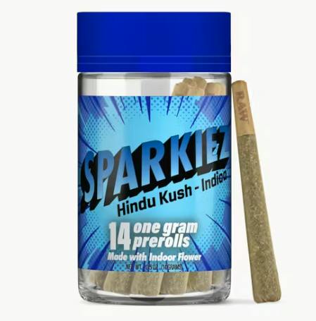 Sparkiez | Hindu Kush | Pre-rolls | 1g each | 14pk
