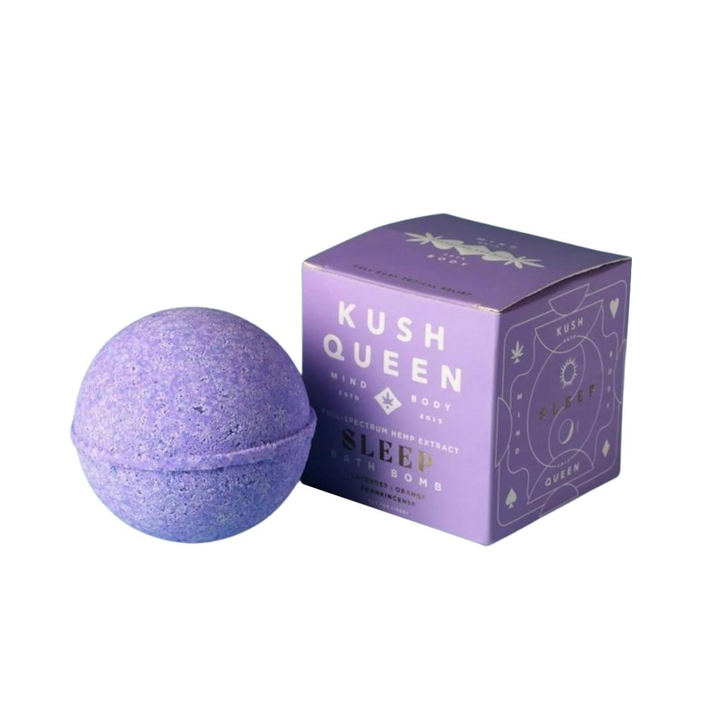 Kush Queen | 1:1 Bath Bomb | Sleep | Bath | 25mg:25mg CBD:THC