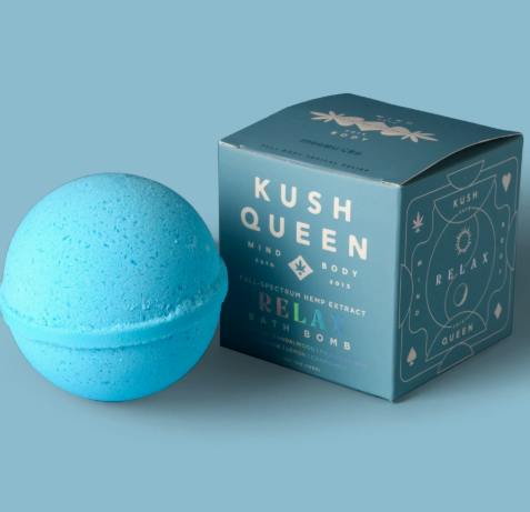 Kush Queen | 1:1 Bath Bomb | Relax | Bath | 25mg:25mg CBD:THC