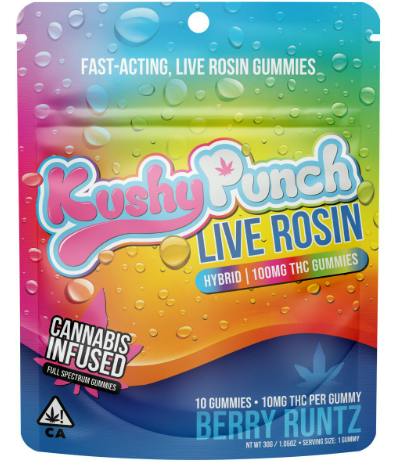 Live Rosin | Berry Runtz Gummies | 100mg | 10ct | 10mg/ea