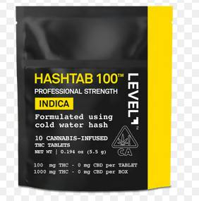 HASHTAB 100 | Indica Tablets | 1000mg | 10ct | 100mg/ea
