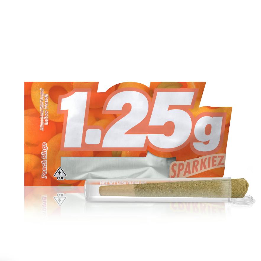 Sparkiez | Peach Rings | Infused Joint | 1.25g