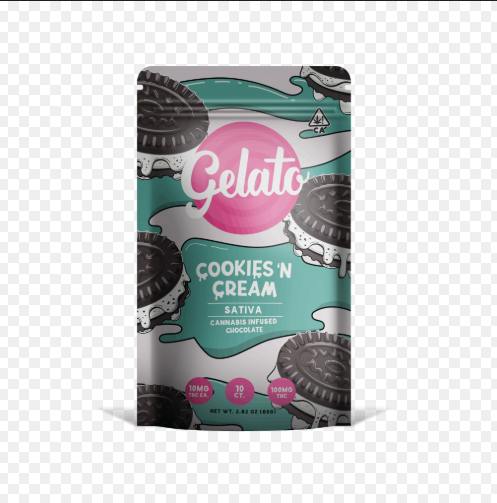 Gelato | Cookies N Cream Mini Cones | 200mg | 10pk | 20mg/ea
