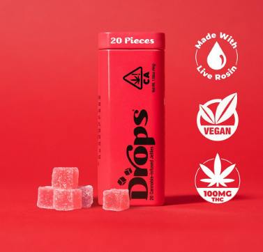 Drops | Cherry 20pc 100 Sheep| Indica (100mg THC)