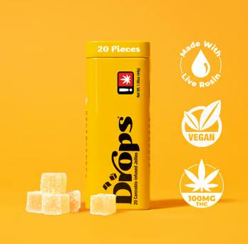 Drops | Lemon 20pc Formula One | Sativa (100mg THC)