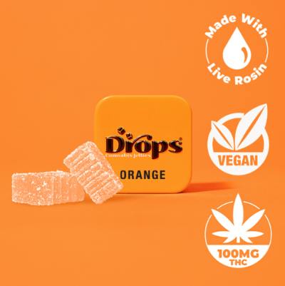 Drops | Orange 2pc Beethoven| Sativa (100mg THC)