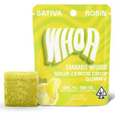Bites | Sour Lemon Drop Rosin Gummies | 100mg | 10ct | 10mg/ea