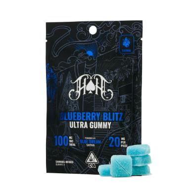 Ultra | Blueberry Blitz Gummies | 100mg | 5ct | 20mg/ea