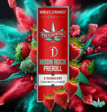 STRAWBERRY 1G PRESIDENTIAL MOON ROCK PREROLL