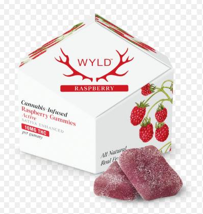 RASPBERRY 100MG GUMMIES