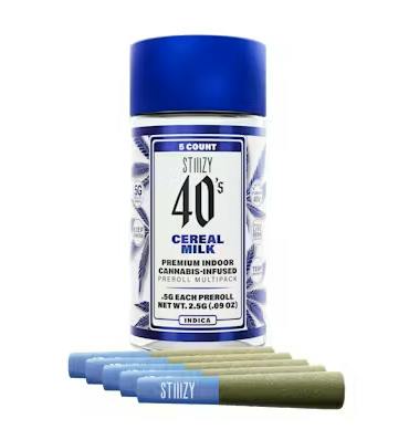 - CEREAL MILK - .5G 40's Infused Preroll 5 Pack