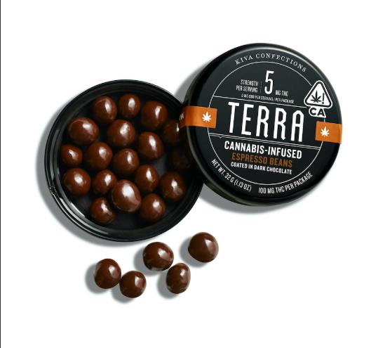 TERRA BITES DARK CHOCOLATE ESPRESSO BEANS 100 MG