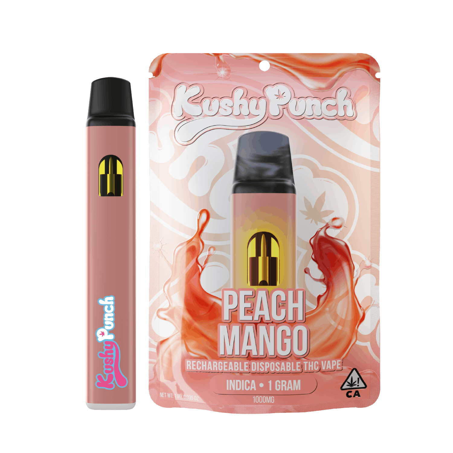 Peach Mango | Disposable | 1g by Kushy Punch