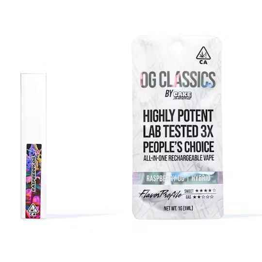 CAKE She Hits Different | Raspberry OG | OG Classics Disposable | 1g by CAKE she hits different