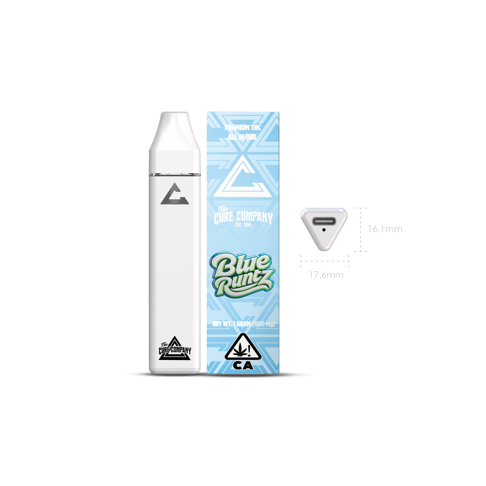 The Cure Company | Blue Runtz | Disposable | 1g