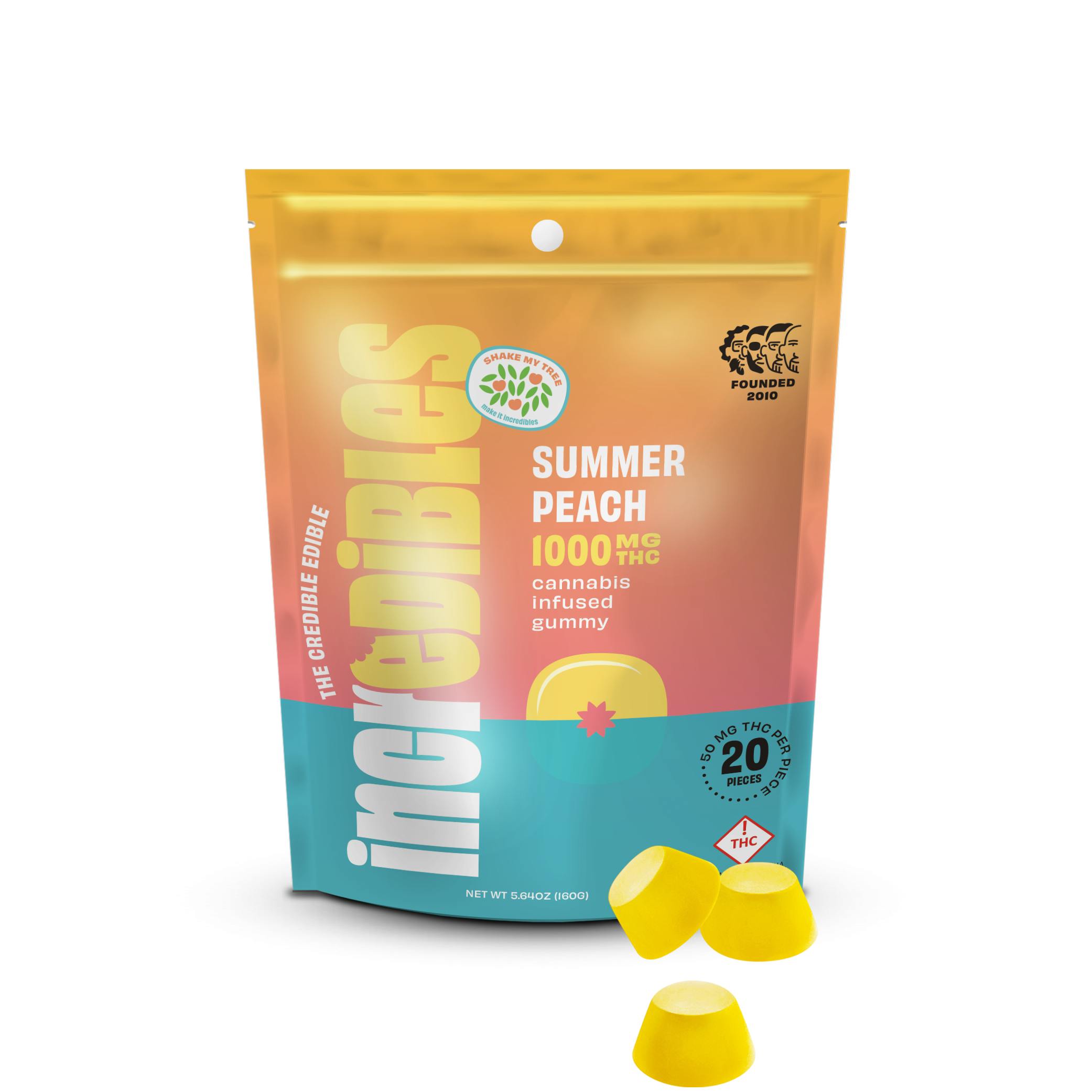 Incredibles Summer Peach 1000mg Gummies