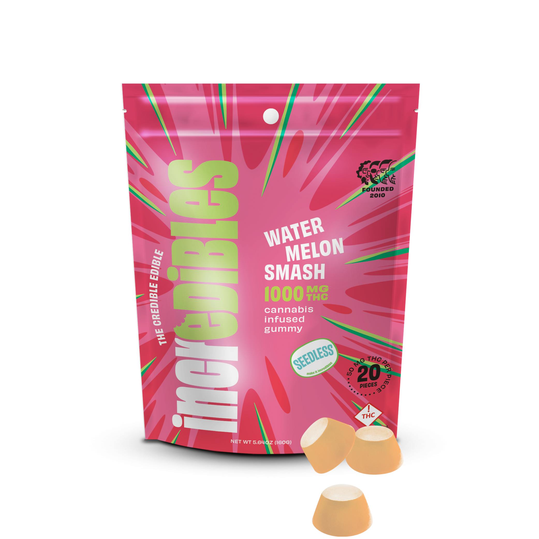 Incredibles Watermelon Smash 1000mg Gummies