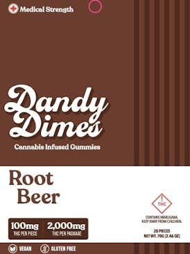 Root Beer - Hybrid Gummies (2000mg)