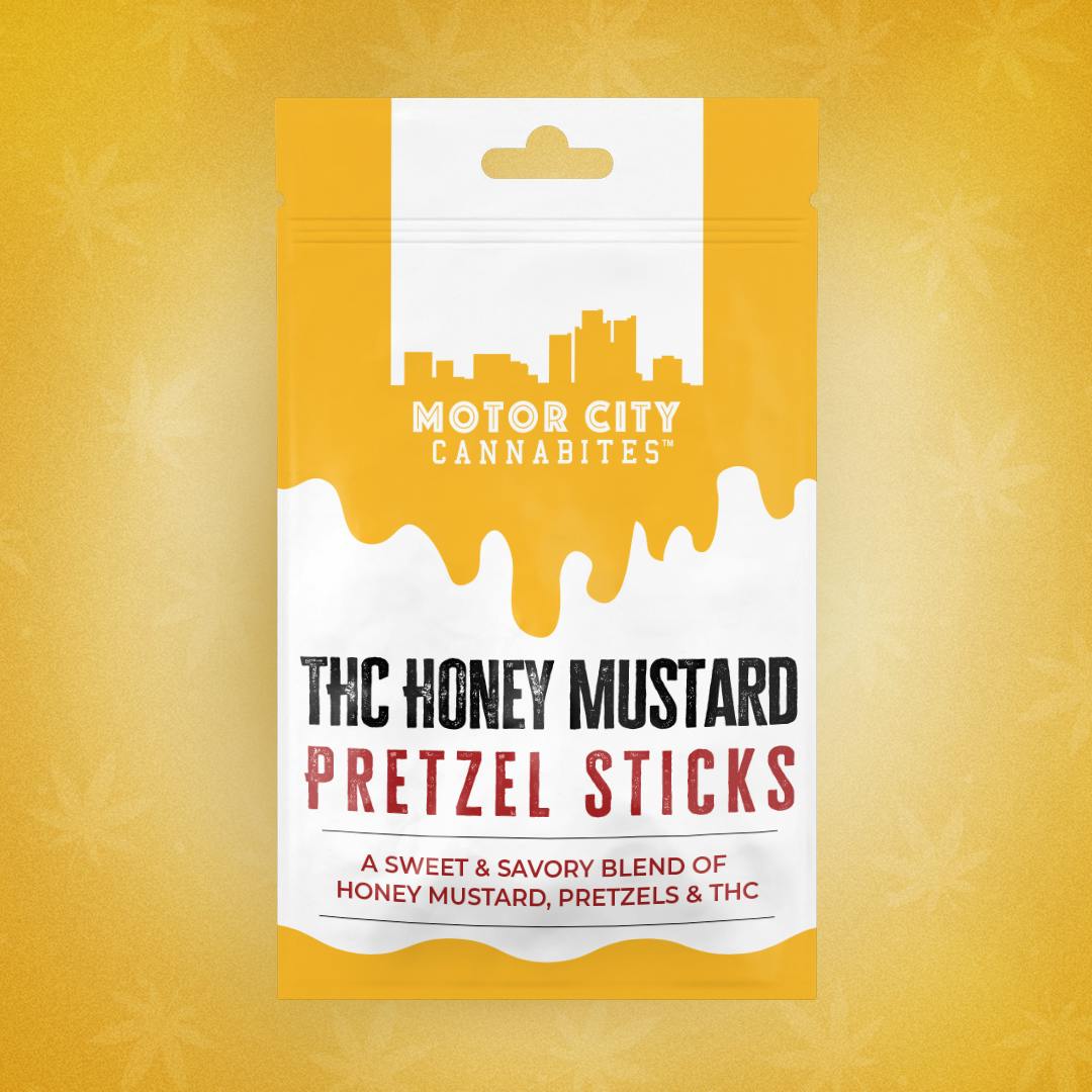 THC Honey Mustard Pretzel Sticks by Motor City Cannabites