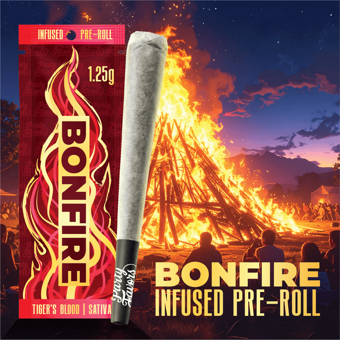 Party Favors | Tiger's Blood | Infused Joint | 1.25g by Party Favors