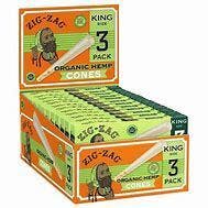 Zig Zag Hemp King Cones 3pk cannabis product