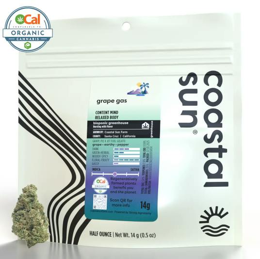 Coastal Sun | Grape Gas | Sungrown Flower | 7g