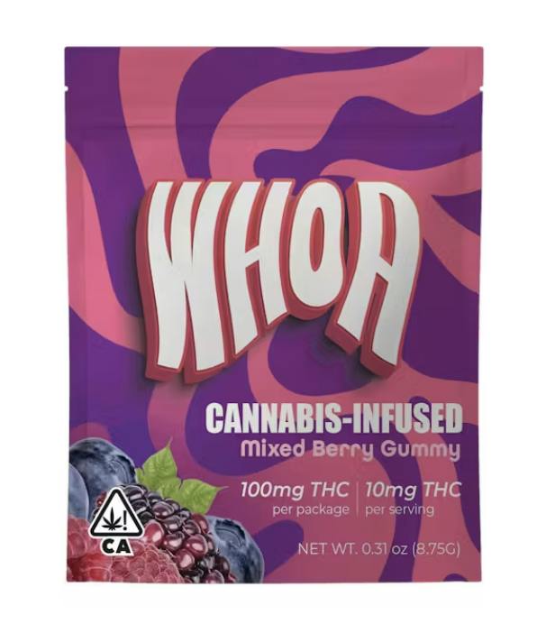 Mixed Berry Gummy - Bite (100mg) by Whoa