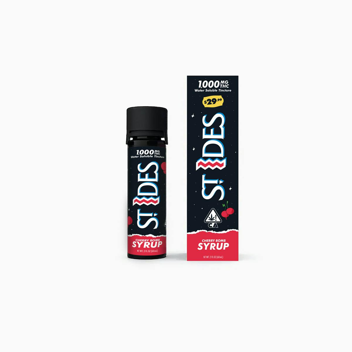Cherry Bomb Syrup | Tincture | 1000mg THC | 2 fl oz