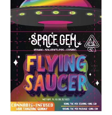 Space Gem — Flying Saucer - Sour Tangerine