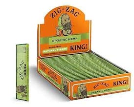 ZIG ZAG KING ORGANIC HEMP GREEN PAPERS $4 ND