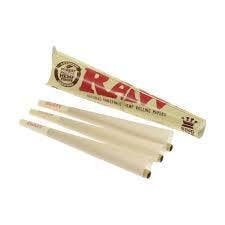 RAW ORGANIC KING SIZE CONES 3PK $3 ND