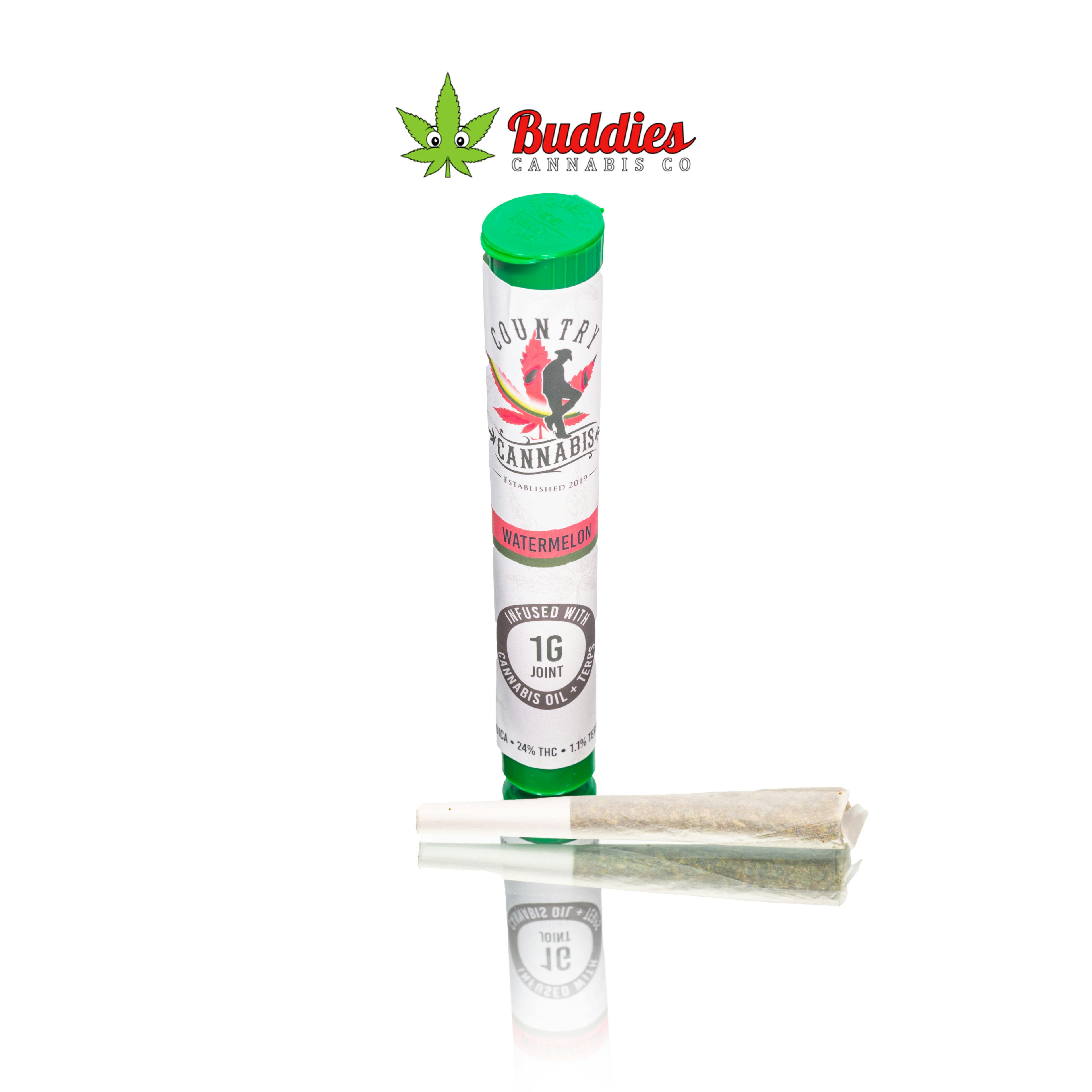 Watermelon | Infused Pre-Roll | 1G by Country Cannabis