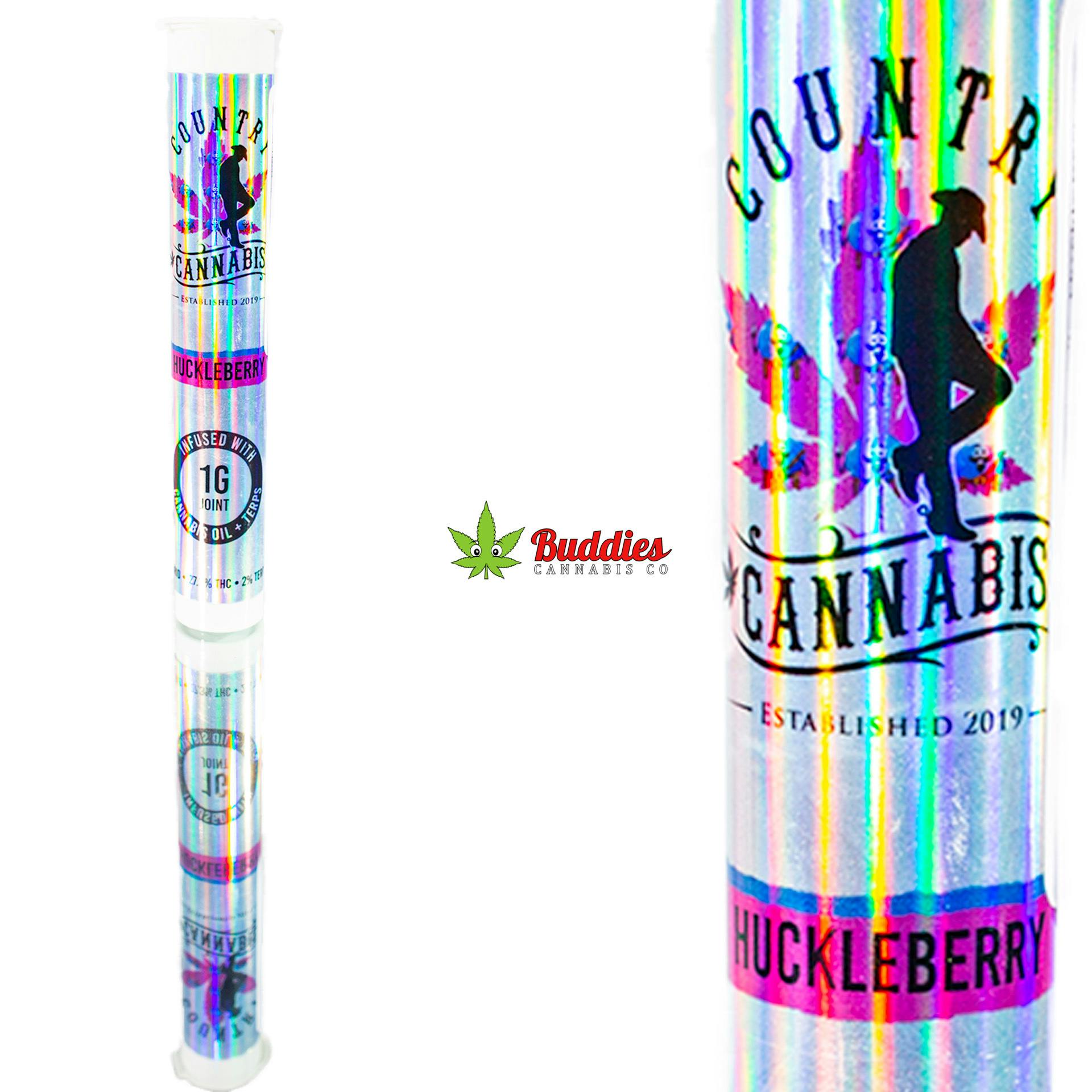 Huckleberry | Infused Pre-Roll | 1G by Country Cannabis