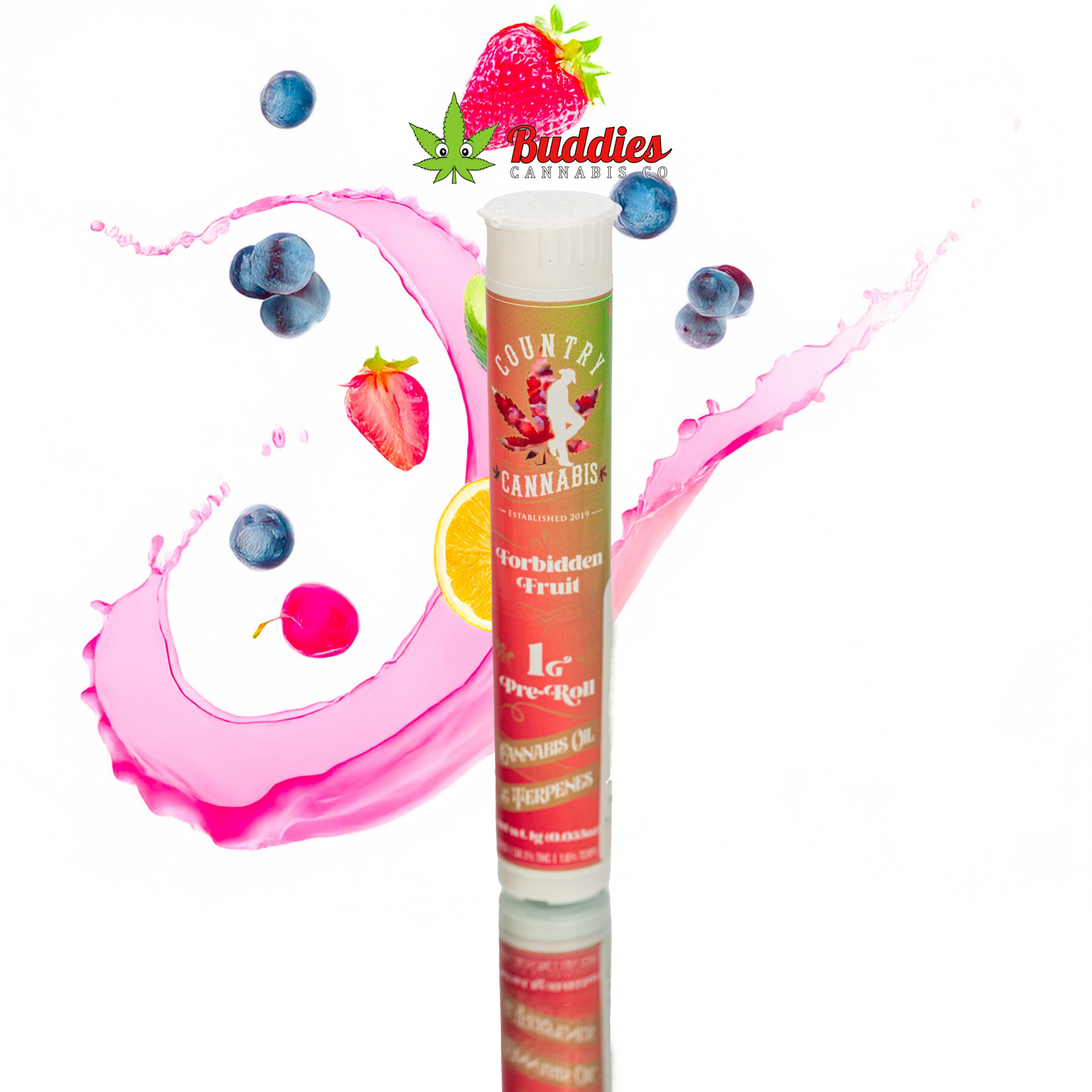 Forbidden Fruit | Infused Pre-Roll | 1G by Country Cannabis