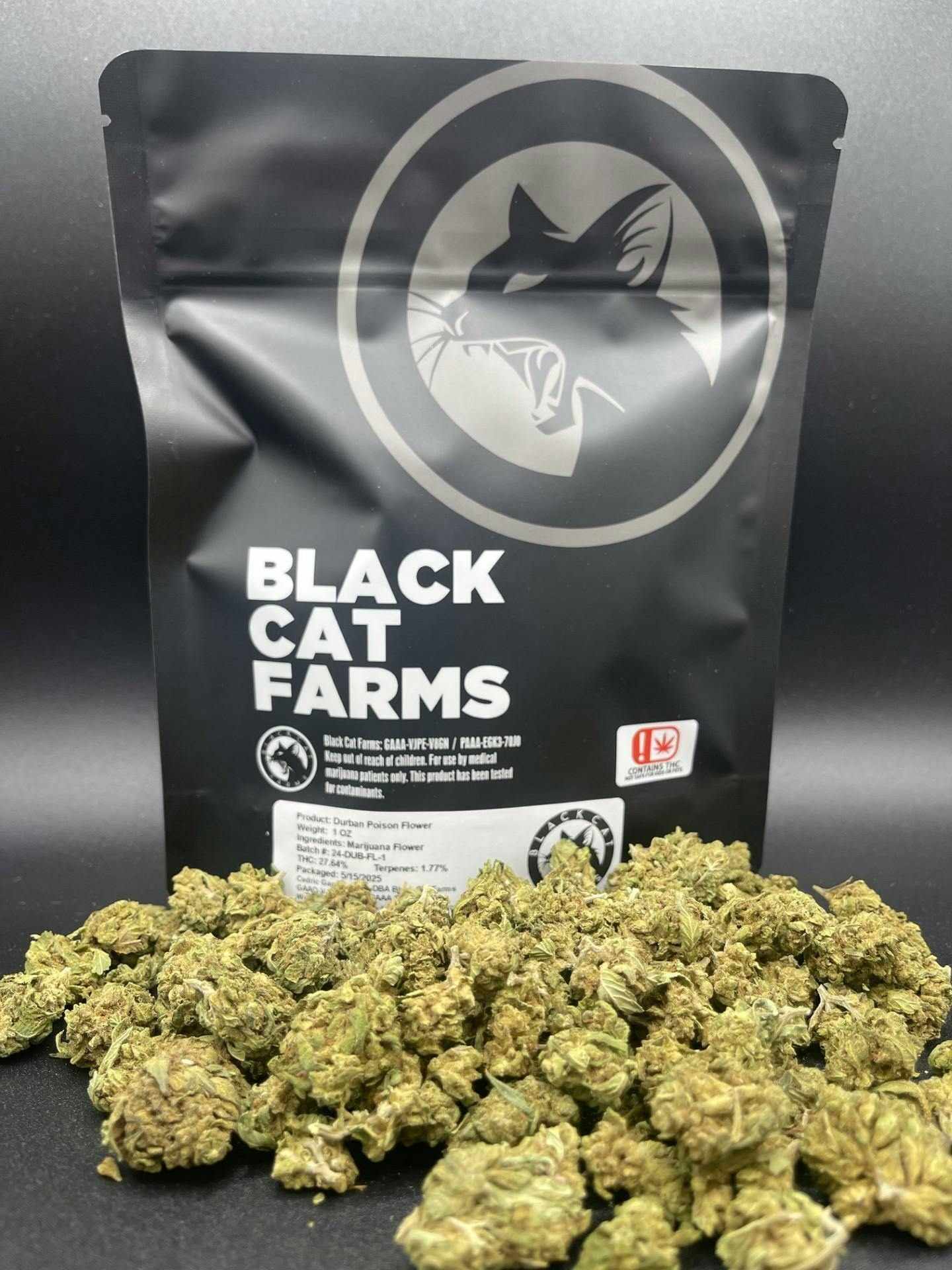 BLACKCAT- FLOWER - 1OZ - $40 - STRAWNANA