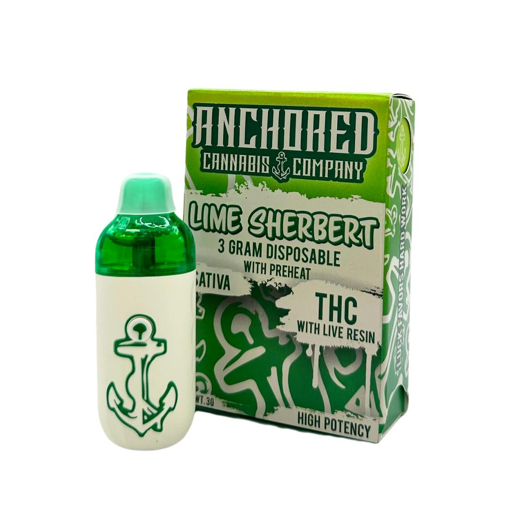 Anchored | Lime Sherbert Disposable | 3g by Anchored