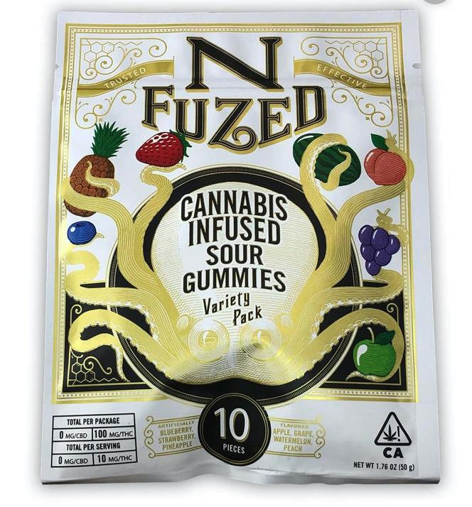 100 MG N Fuzed - Sour Gummies