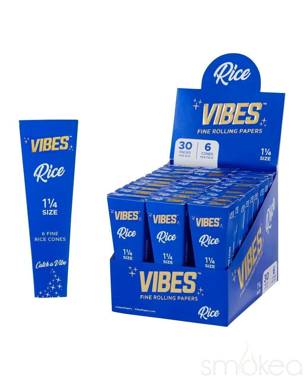 VIBE 1 1/4 RICE AND HEMP PAPERS