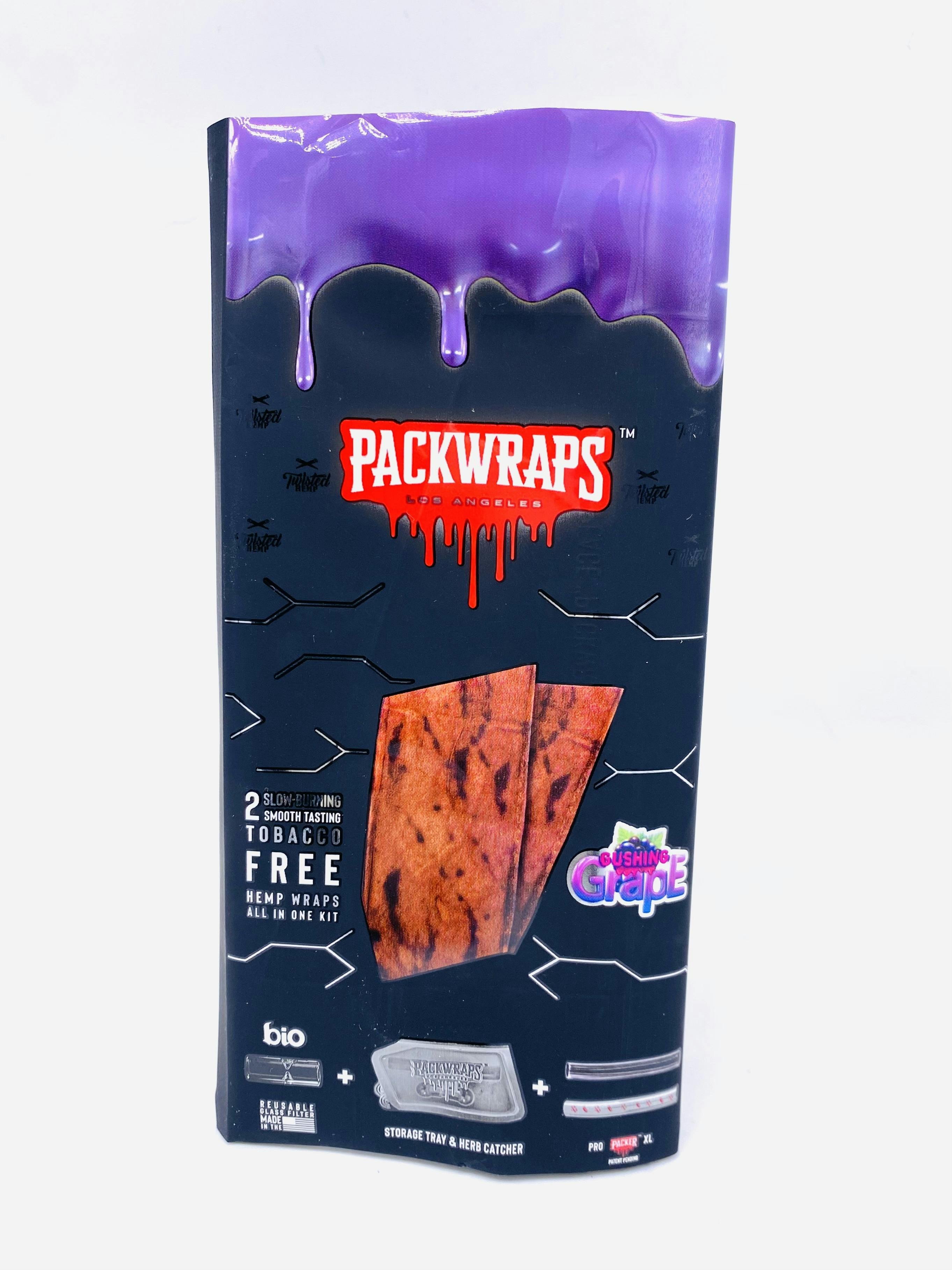 PACKWRAPS | 2 Tobacco Free Grape Hemp Wraps |