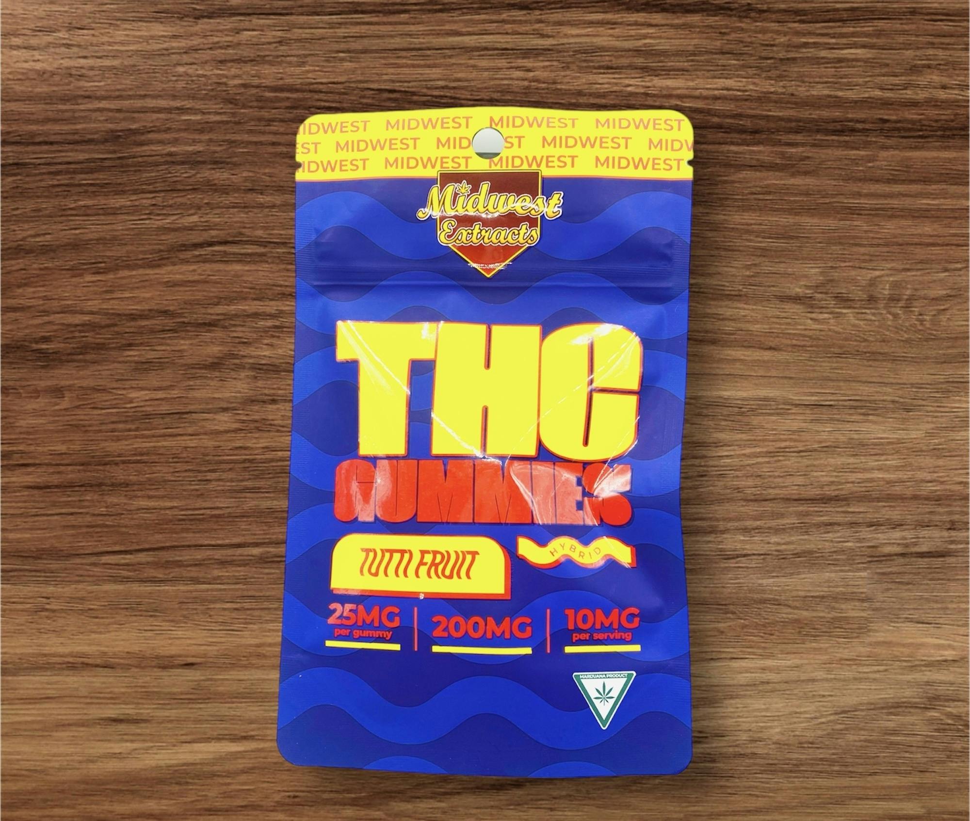 Midwest | Tutti Fruit | 200mg Gummies