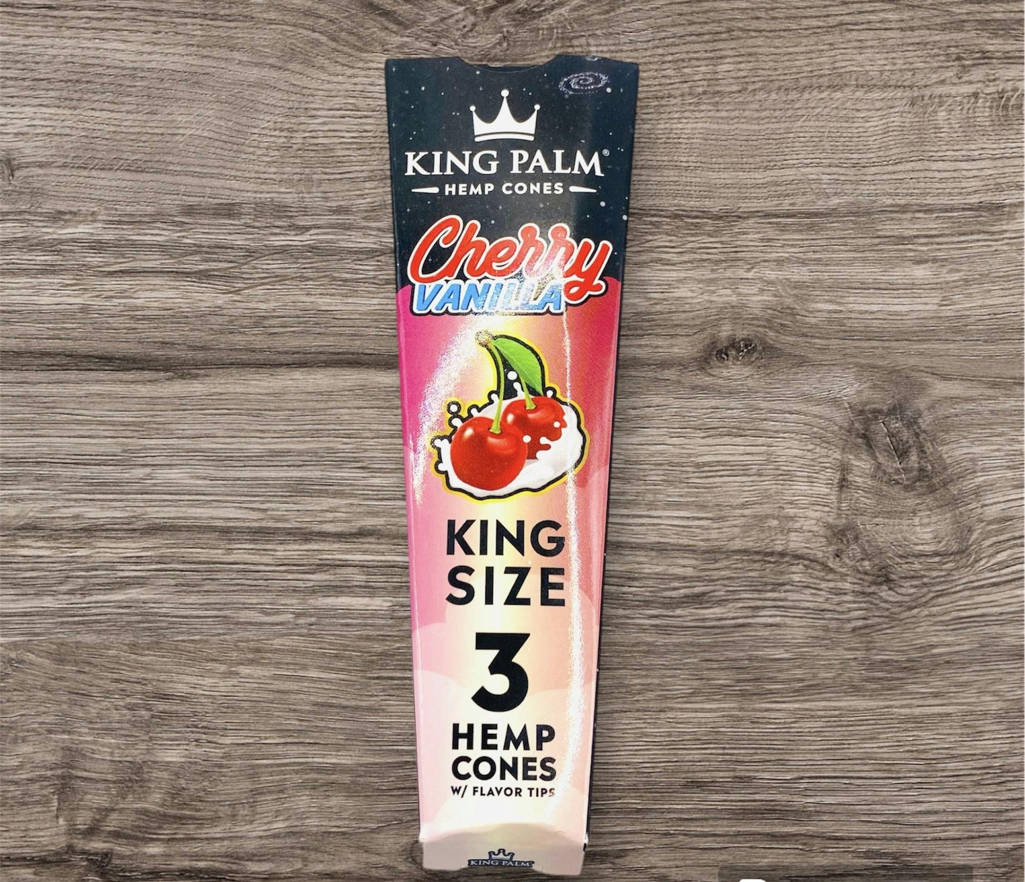King Palm Cones | Cherry Vanilla | 3pack King size cones