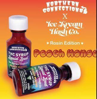 Northern Connections | Peach Mango | 200mg Hash Rosin Infused THC Syrup
