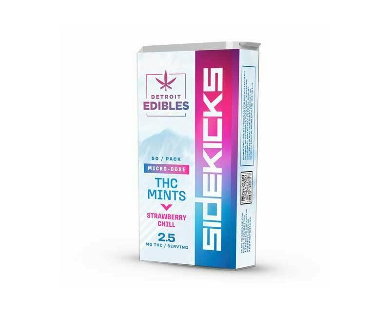Detroit Edibles | Strawberry chill 125mg micro-dose mints |