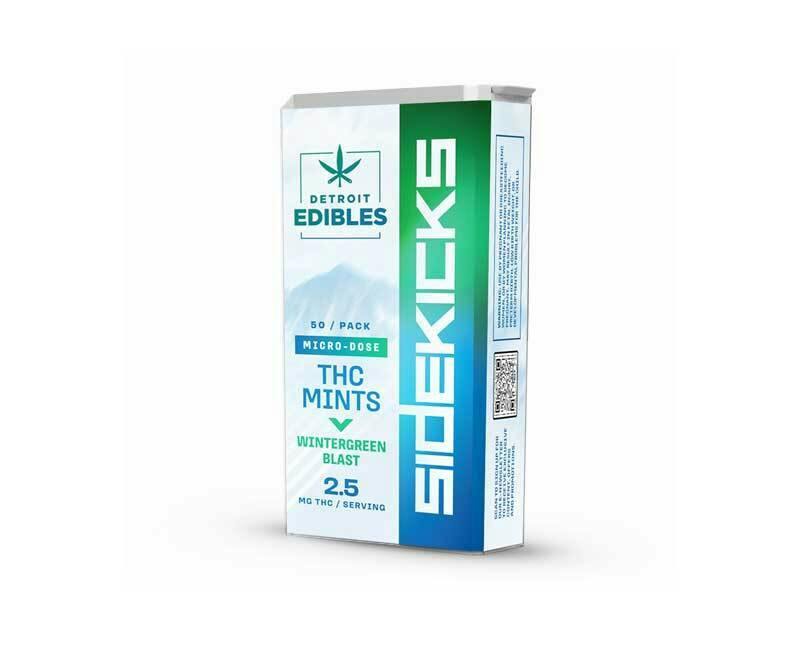 Detroit Edibles | Wintergreen blast 125mg micro-dose mints |