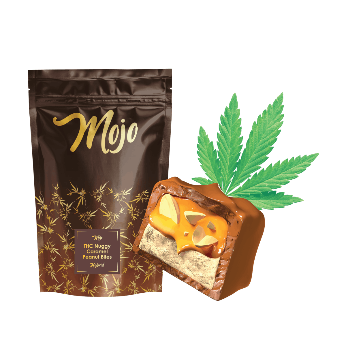 Mojo Chocolates - Nuggy Caramel Bites (Hybrid) - 200mg
