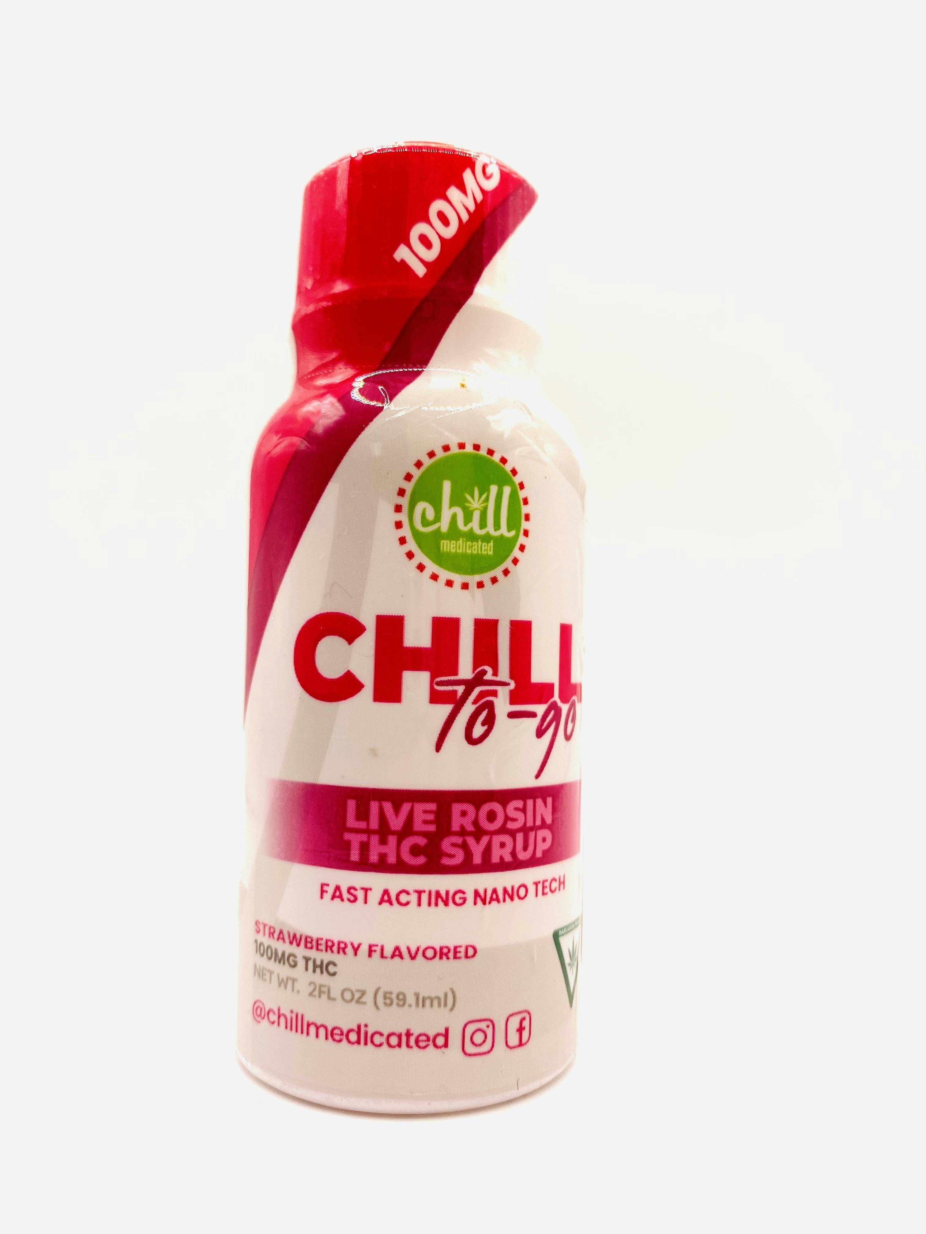 Chill Medicated | Chill to-go live rosin syrup | Strawberry 100mg