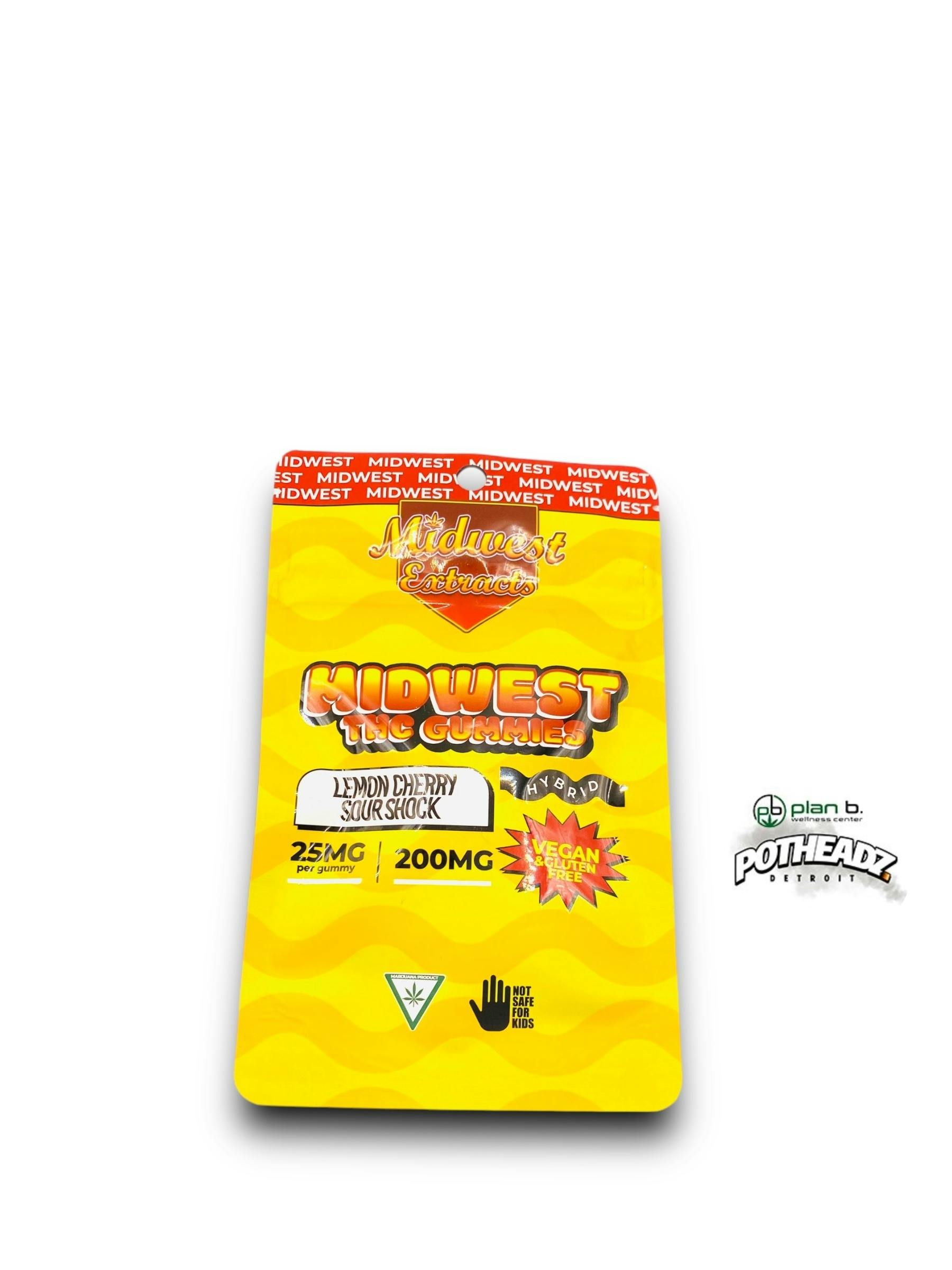 Midwest - Lemon Cherry Sour Shock 200mg gummies