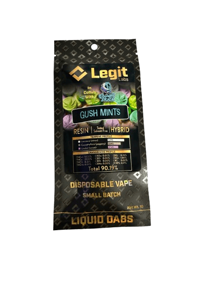 Legit Labs | Gush Mintz | 1g Live Resin Disposable