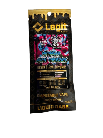 Legit Labs | Michigan Alien Cherries | 1g Live Resin Disposable