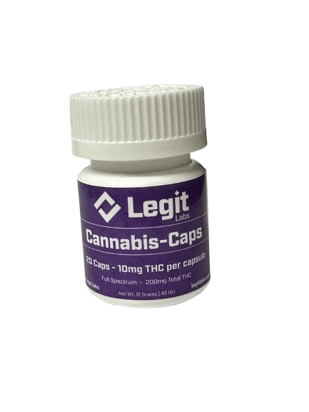 Legit Labs | Cannabis-Caps | 200mg (20 x 10mg Capsules)